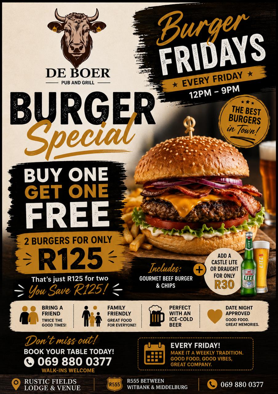 Burger Fridays Special