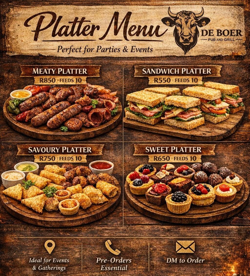 Platter Menu